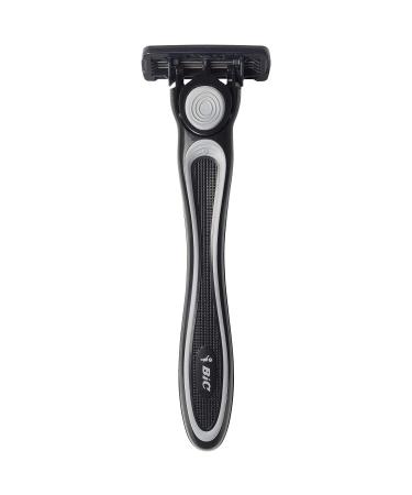 BIC Flex 4 Hybrid Men's 4-Blade Disposable Razor - 2 Handles, 20 Cartridges - Smooth & Close Shave - Black - 1 Count - Buy Online on GoSupps.com