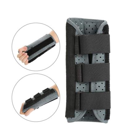 Lightweight Black Wrist Brace & Support for Pain Relief | Carpal Tunnel Sprains & Strains (Right M) - International Shipping Available - Buy Online on GoSupps.com