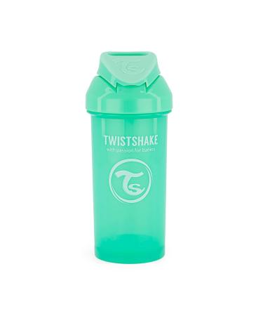 Twistshake Leak-Proof Straw Cup for Kids - BPA-Free Pastel Green Drinking Bottle (360ml) | Ideal for Children 6+ Months - Buy Online on GoSupps.com