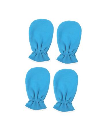 minkissy Paraffin Wax Covers 4 Pairs Maintenance Care Gloves Hand Gloves Flannel Work Moisturizing Moisturizing Gloves