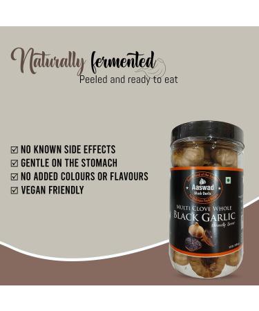 Multiclove Black Garlic 250g (8.8 OZ) - Ready-to-Eat Whole Bulbs by Aaswad Impex - Buy Online on GoSupps.com