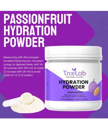 TRCELAB Hydration Powder Duo Peach Mango & Passionfruit Electrolyte Drink Mix Low Sodium No Sugar Vegan Daily Hydration & Electrolyte Support - Buy Online on GoSupps.com