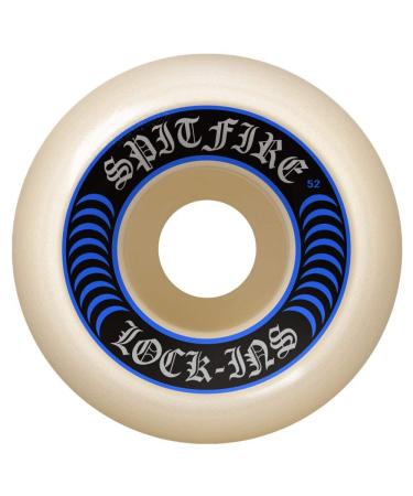 Spitfire Formula Four Lock-Ins Natural/Blue 99D Skateboard Wheels - Set of 4 Natural/Blue 55mm