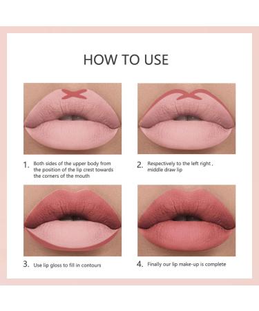 12 Color Matte Lip Liner Set - Long Lasting Waterproof Lip Pencils for Define & Fill - Premium Nude Lip Makeup - Buy Online on GoSupps.com