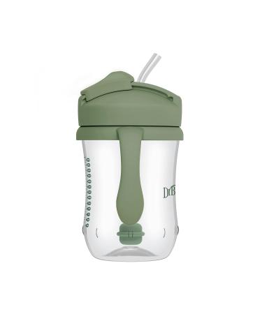 Dr. Brown's Milestones Baby's First Straw Cup Sippy Cup 2 Pack - Coral & Olive Green 9oz BPA Free - Buy Online on GoSupps.com