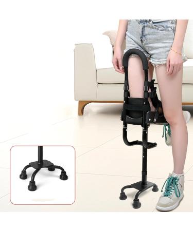 Pain Free Knee Crutch Single Leg Telescopic Hands Free Crutch Anti-Slip Knee Alternative To Crutches Walking Support For Ankle Fractures Sprains Calf (Color : Black Size : Right) Right Black - Buy Online on GoSupps.com