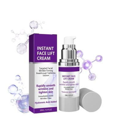 Instant Face Lift Cream Face Tightening and Lifting Anti Aging Face Lift Moisturizer Wrinkle Serum for Women Skin Tightening Cream with Hyaluronic Acid