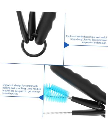 Amosfun 6-Pack Multi-Purpose Cleaning Brush Set for Straws & Bottles - Stainless Steel Cup Lid Cleaner - Buy Online on GoSupps.com