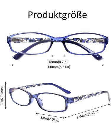 Cojwis 6 Pack Blue Light Filter Reading Glasses for Men & Women - 2.75x Spring Hinge UV Protection - Glare-Free & Stylish Color Mix - Buy Online on GoSupps.com
