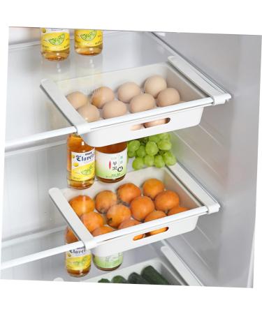 KOMBIUDA 2pcs box White for Type Refrigerator Home Storage Household Container Fruit Multi-purpose Drawer - Buy Online on GoSupps.com
