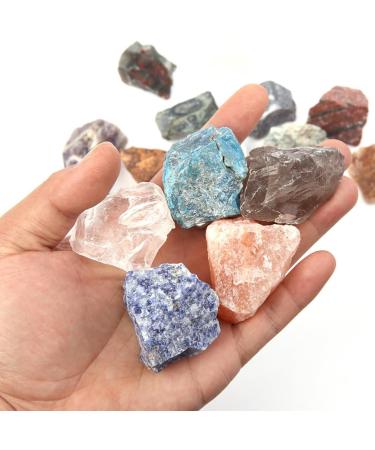 Pink Opal Raw Crystals 1.25-2.0 inch - Healing Stones for Tumbling, Cabbing, Decoration - Natural Rough Stones for Wicca, Reiki - Buy Online on GoSupps.com