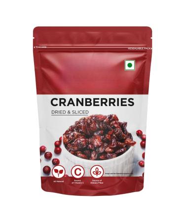 Generic Dried Cranberries Cranberry Healthy Snack for kids and adults Resealable No Gluten Antioxidant Rich Immunity Booster - 200 gm