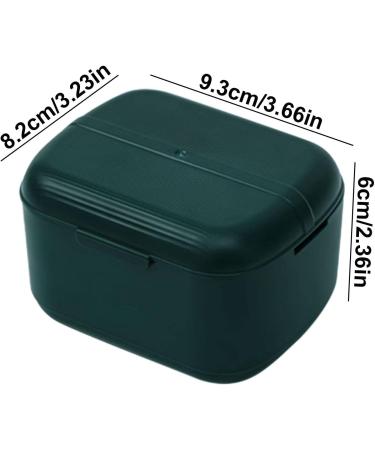 Fulenyi Prosthesenbadtui - Removable Tooth Storage Container & Night Protection Case for Dentures | Green Cleaning Etui for Mouth Protection - Buy Online on GoSupps.com