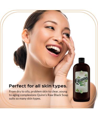Quinn's Raw African Black Soap Organic Liquid Body and Face Wash - 32 Oz - Buy Online on GoSupps.com