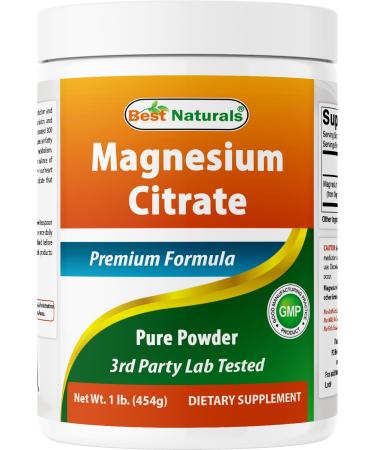 Best Naturals Magnesium Citrate Powder 1 Pound (1 LB (Pack of 1))