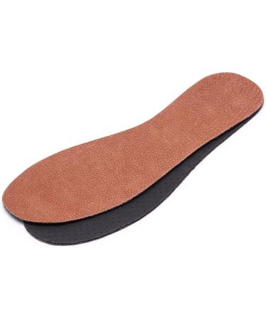 Unisex Natural Leather Insoles - Thin & Soft - Size 8 Women/6 Men - Comfort & Support - Buy Online on GoSupps.com