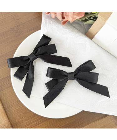 hgnxa Ribbon w Elegant 2000s Style Side Clip w Hair Clip Elaborate Gothic w Style Large wknot Balletcore Black - Buy Online on GoSupps.com