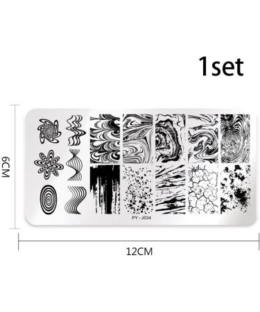 Stamping Plates for Nail Art | Stainless Steel DIY Nail Manicuring Templates | International Shipping - Buy Online on GoSupps.com