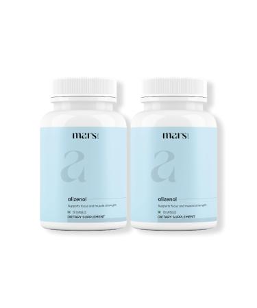 mars by GHC Alizenol Capsules Powered by Tongkat Ali Moringa Lions Mane | Pack of 2 | 120 Capsules 1 Count (Pack of 2)