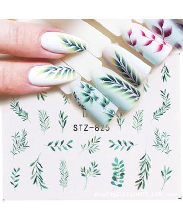 Various DIY Slider Simple Summer Water Sticker Decoration Nail Stickers Flower And Leaf Art(STZ-824) - Buy Online on GoSupps.com