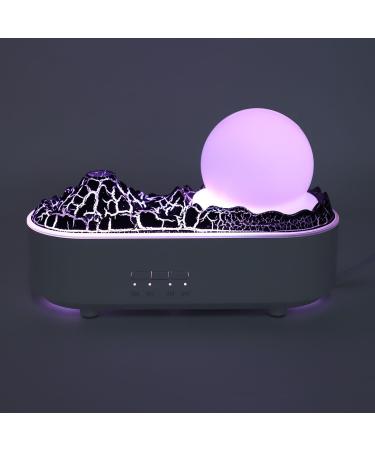 Aromatherapy Diffuser - Volcano 200ML Essential Oil Humidifier with Night Light 2 Mist Modes & Timer | Best for Home - White - Buy Online on GoSupps.com