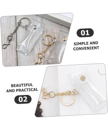 Shop GALPADA 2pcs Lip Gloss & Lip Balm Holder Keychain - Clear Makeup Organizer Bag for Travel & Toiletries - Buy Online on GoSupps.com