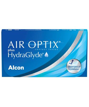 Air optix plus hydraglyde monthly lenses soft 6 pieces BC 8.6 mm dia 14.2 mm +0.5 dioptria 0.5 diopters 8.6 millimeters 14.2 millimeter 6