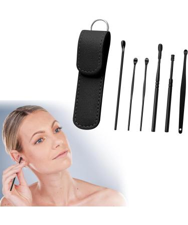 VEFSU 6-Piece Stainless Steel Ear Wax Cleaning Tools Kit - Spiral Design Ear Picks & Remover Set - Buy Online on GoSupps.com