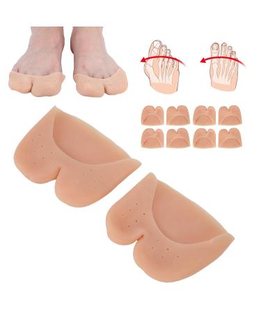 5 Pairs Toe Protector Kit with Forefoot Cushioning Pad - Closed Skin Tone - Buy Online on GoSupps.com