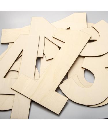14 Inch Blank Wood Number 1 - Large Unfinished Wooden Sign for DIY Craft and Party Decoration - Buy Online on GoSupps.com
