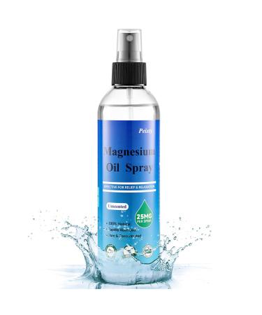 Peixty Pure Magnesium Oil Body Spray with Unscented Big 8 fl oz