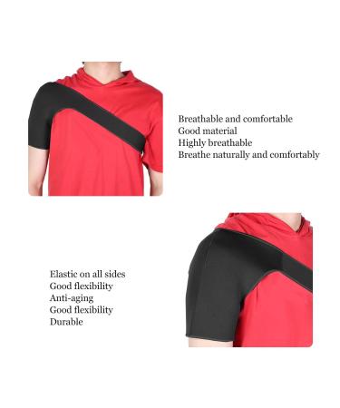 ANGGREK Sport Shoulder Brace | Adjustable Compression Sleeve for Men & Women | Supportive Shoulder Pad (Black) - International Shipping Available - Buy Online on GoSupps.com