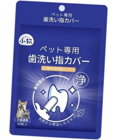 Qialexicon Pet Mouth Cleaning Wipe Dog Oral Cleaner Wipe Disposable Reducing Tartar Dogs Oral Cleaning Wipe for Dogs Pet Puppy 40 Sheet in Bag - Buy Online on GoSupps.com
