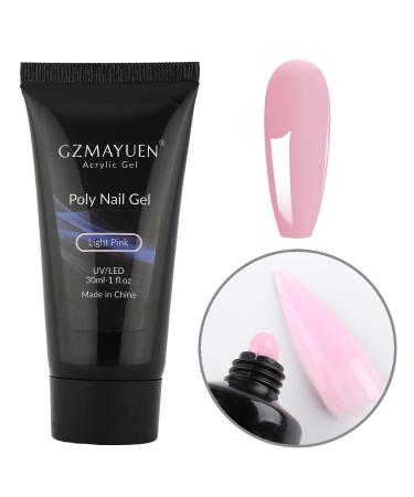 Premium UV Gel for Gel Nails - 30ml Pink Poly Nail Gel for Nail Extensions & Design - Buy Online on GoSupps.com