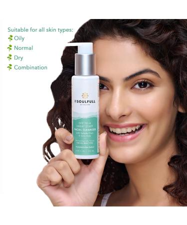 BE SOULFULL Facial Cleanser - Exfoliating Daily Face Wash for Glowing Skin 100ml / 3.4 Fl Oz - Hydrate & Improve Skin Texture - Buy Online on GoSupps.com