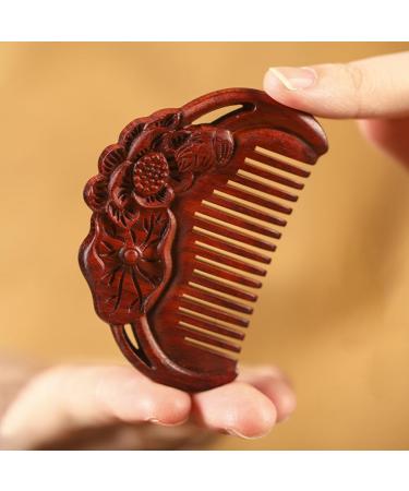 Fomiyes Wide Tooth Massage Comb - Sandalwood Scalp Massager & Hair Comb | Perfect Gift - Buy Online on GoSupps.com