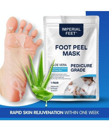 Pedicure Grade Foot Masks That Remove Dead Skin | Smooth and Soften Foot Peel mask for Dry Cracked feet Premium | Callus Removal | Imperial Feet - Buy Online on GoSupps.com