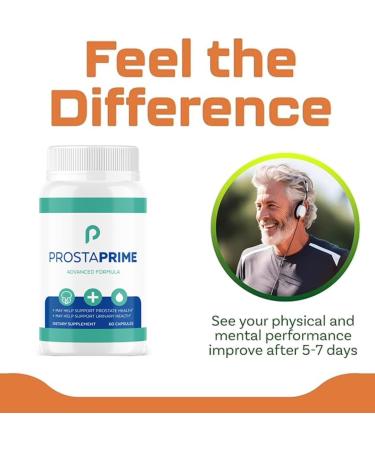 Prosta Prime Official Prosta Prime Prostate Health Capsules for Men ProstaPrime Natural Bladder Support & Urinary Flow with Saw Palmetto Nettle Root & Pygeum - 60 Count for 1 Month - Buy Online on GoSupps.com