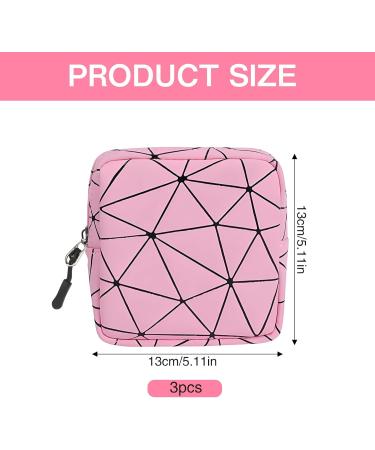 Tampon Binding Storage Bags - 3PC Menstruation Set for Teens & Women | Mini Zipper Bags for Period Essentials - Buy Online on GoSupps.com