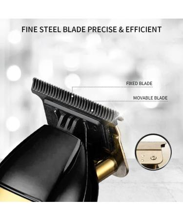 Hair Clippers metal beard trimmer USB Rechargeable Electric Beard Trimmer Barbers Hair Grooming Kit Black - Buy Online on GoSupps.com
