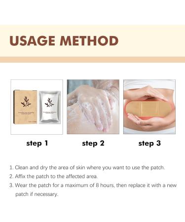 5 Pieces Turmalinstein Moxibustion Patches - Self-Warming Pain Relief Stickers for Men & Women | Plant Extract Massage - Buy Online on GoSupps.com