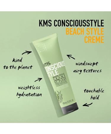 KMS CONSCIOUSSTYLE Beach Style Cr me - Nourishing Hair Cream for Effortless Beach Waves - Worldwide Shipping Available - Buy Online on GoSupps.com