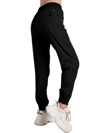 Singbring Women's Lightweight Athletic Hiking Cargo Joggers Pants - Black, Medium - Buy Online on GoSupps.com