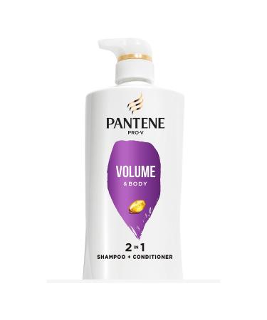 Pantene Pro-V Volume & Body 2 in 1 Shampoo & Conditioner 17.9 fl oz Pump Bottle