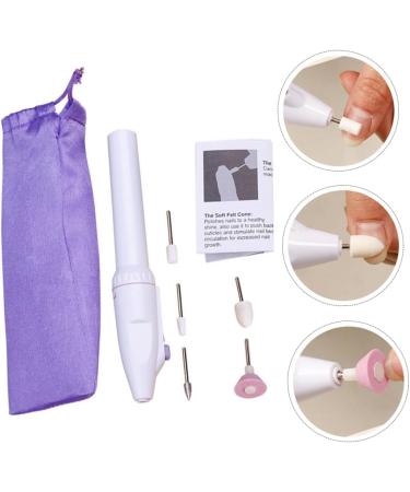 Housoutil 1set Nail Polisher Manicure Drill Bits Exfoliating Exfoliation Electric Manicure File Manicure Pedicure Kit Electric Trimmer Ear Piercer Kit Mini White Nail File Abs - Buy Online on GoSupps.com
