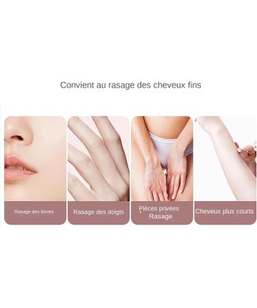 Rasoir lectrique Pour Femme Tondeuse Femme 2 T tes Imperm able Accessoires Beaut Zones Intimes Peau Sensible Rose - Buy Online on GoSupps.com