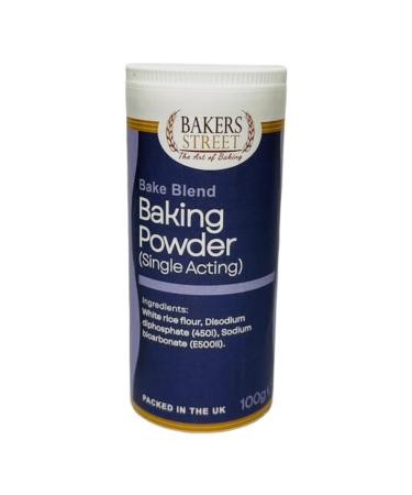 Bakers Street | Gluten Free Baking Powder 100g | Single Acting Baking Powder | For Bread and Cake making