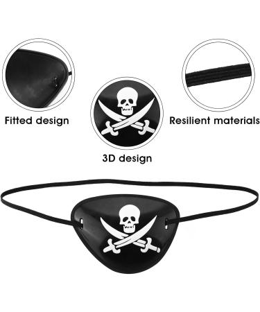 6 Pieces Black Pirate Eye Patch - Buy Online on GoSupps.com