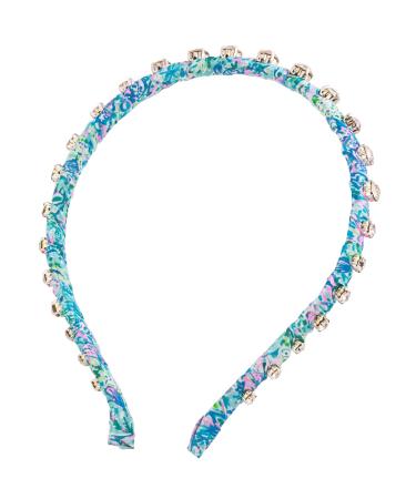 Lilly Pulitzer Thin Headband with Rhinestones  Jeweled Headband for Women & Girls  Cute Hair Accessory  Soleil It On Me