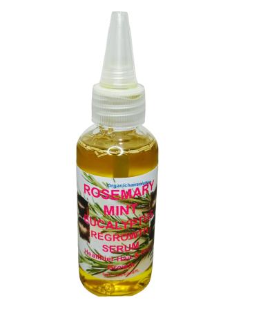 Rosemary Mint Eucalyptus Solution for Thicker Longer & Fuller Hair - Nourishing Oil for Split Ends Dry Scalp and All Hair Types - 2 fl oz